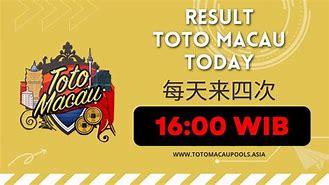 Live Draw Toto Macau Jam 16.00 Hari Ini